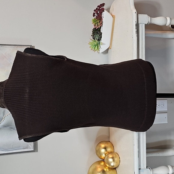 3 for $20 | Brown Suede Sleeveless Vest - Picture 5 of 8